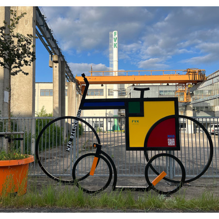 Aufsteller Skulptur "Fahrrad"
